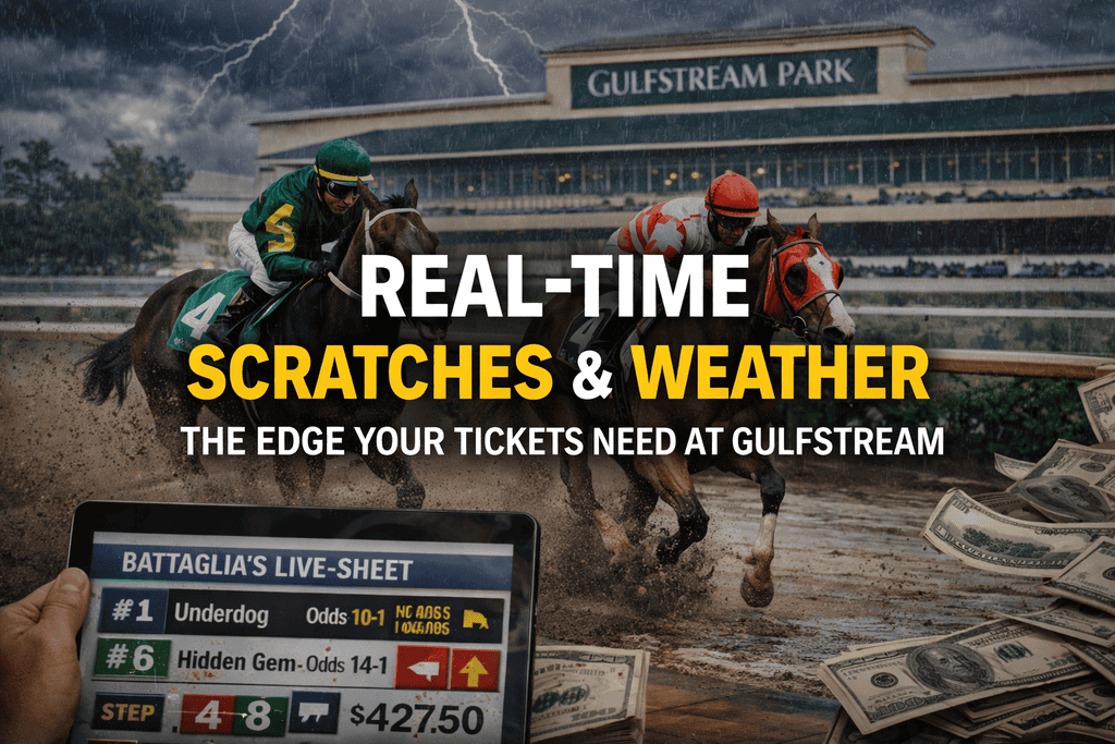 Real-Time Scratches and Weather: The Edge Your Tickets Need at Gulfstream