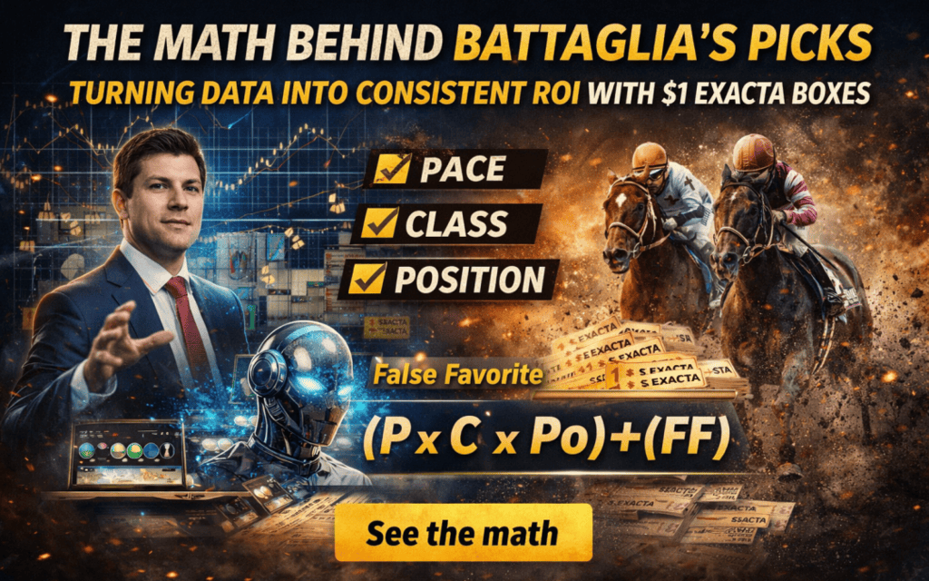 The Math Behind Battaglia’s Picks: Turning Data into Consistent ROI with $1 Exacta Boxes